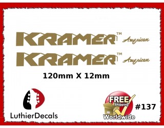 Kramer American Guitar Decal #137